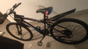EG7山地自行车成人学生变速越野单车双减震赛车26寸青少年男女 辐条【加厚防滑轮-更安全】炫彩 26寸21速【适合：160-180CM】 实拍图