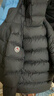 保姆鹅  【风墙】儿童羽绒服宝宝中长款护脸加厚外套保暖童装[NG2664] 炭黑 140 实拍图