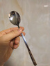 美厨（MAXCOOK）316L不锈钢勺子 食品级汤勺搅拌勺汤匙吃饭勺长柄甜品勺MCCU2474 实拍图