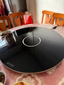 富得莱 饭菜保温板 加热菜板 暖菜板2025新款 圆形家用智能多功能带火锅电磁炉 自动恒温餐桌旋转盘神器 触控黑88cm电动旋转电磁炉火锅 实拍图