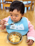 如山宝宝自主进食辅食勺子一岁婴儿学吃饭训练儿童不锈钢短柄叉勺 实拍图
