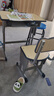 晶霄儿童学习桌椅套装作业课桌子小孩书桌写字桌学校小学生家用可升降 【校园款】双柱课桌+椅 深灰色 实拍图