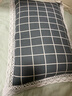 林夕一晨纯棉老粗布全荞麦壳枕头睡眠专用枕头深度颈椎枕芯护枕套荞麦皮 灰格 成人款（荞麦壳枕头）40*60 实拍图