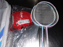 川崎（KAWASAKI）羽毛球拍超轻碳素中杆对拍KD-1pro蓝紫（已穿线+6球+手胶+拍包） 实拍图