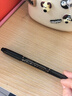 斑马牌（ZEBRA）双头油性记号笔 可换替芯标记笔 绘画描边勾线笔 YYTH3 黑色 单支 实拍图