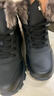 全洲狼 雪地靴男冬季新款东北棉鞋男大码抗寒防水加绒保暖轻便防滑靴子 黑色棉鞋-升级版 加绒 42 (260mm) 实拍图