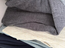 优衣库女装精纺美利奴羊毛罗纹圆领针织短开衫/25秋冬新款478336 07 青灰色 XL /165/92A 实拍图