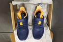 361°儿童运动鞋男童跑鞋秋冬密网轻便魔术贴女童皮革加绒保暖运动鞋 【四季密网】墨蓝/芒果金黄色 33 实拍图