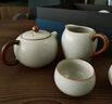 兮元记汝窑茶壶茶杯功夫茶具套装整套高档陶瓷泡茶具节日礼品送长辈礼物 米黄汝窑大西施壶9头套装【东方蚕丝礼盒装】 实用生日新婚乔迁之喜搬家礼物 实拍图