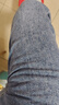 真维斯（JEANSWEST）牛仔裤男2025秋冬柔软棉弹修身小脚裤潮流时尚印花男长裤中蓝34 实拍图