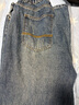 SWAMP AREA复古水洗男牛仔裤秋冬宽松高街直筒休闲长裤K006复古蓝2XL 实拍图