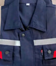 乾朗 乾朗 防静电工作服套装男女夏季长袖透气耐磨劳保服带反光条电焊工服汽修工程服加油站电力局工装可定制logo 藏蓝色夏长套装180 实拍图
