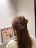 两世欢不硌头鲍鱼抓夹女弧形盘发发夹后脑勺头发鸭嘴夹开车做瑜伽都不掉 浅咖红大号 实拍图