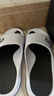 回力运动拖鞋男浴室内户外不易滑厚底凉拖鞋HL39391白黑色43-44码 实拍图