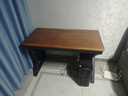 韵他实木电脑桌电竞桌台式书桌简约现代家用卧室写字桌双人办公桌子 黑胡桃色+黑腿 120*60*75cm【30MM超厚桌面】 实拍图