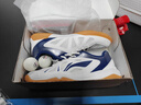 李宁乒乓球鞋男女款运动鞋 国家队训练款透气防滑  旋风白蓝 39.5 实拍图