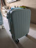 甄芝梦多功能行李箱万向轮男女拉杆箱学生密码箱大容量旅行箱拉链款皮箱 冰川蓝【升级多功能】 20英寸 【登机箱】 实拍图