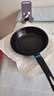 【亏本清仓】韩式麦饭石色不粘锅平底锅铁锅电磁炉不带盖 黑色小煎锅 16cm 实拍图
