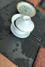 西多米盖碗白瓷三才羊脂玉茶杯冰种玉瓷悬停功夫茶具泡茶碗新年元旦礼物 实拍图