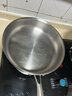 铿锵 316不锈钢平底锅家用无涂层煎锅煎蛋煎牛排烙饼锅燃气电磁炉通用 28cm无涂层煎锅【316无铆钉 实拍图