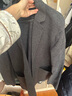 优衣库合作款/男装女装针织茄克/外套夹克西装25秋冬新款480812 08 深灰色 XL /180/108B 实拍图