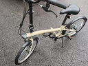 迪卡侬折叠车TILT120折叠自行车20寸轻便便携城市通勤上班轻量单车 奶茶色 20英寸 实拍图