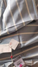 洁丽雅A类抗菌100%纯棉床单单件家用床上用品床罩200*230cm 条纹兰 实拍图