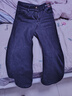 真维斯（Jeanswest）复古蓝阔腿牛仔裤女款秋冬新款高腰垂感直筒宽松小个子拖地裤子女 复古蓝九分【加绒】 M 实拍图