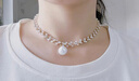 伊灿小香风满天星仿珍珠吊坠项链女小众高级感锁骨链2025新款爆款颈链 小香风满天星珍珠吊坠项链 实拍图