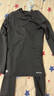迪卡侬（DECATHLON）儿童紧身衣保暖训练服儿童运动透气速干衣秋长袖内衣KIL 经典黑套装-经典款-轻薄不加绒 150 （10-11岁 141-150） 实拍图