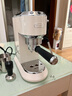 德龙（Delonghi）【政府补贴】咖啡机 半自动咖啡机 小型家用意式浓缩15Bar泵压式 手动打奶泡EC885.CR EX:4 奶油色 实拍图