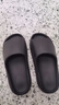 稻草人椰子拖鞋男女抗菌踩屎感居家用室内户外穿特大码防滑凉拖黑 38-39 实拍图
