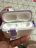 创思米适用于AirPods Pro三代保护套pro3磁吸苹果无线蓝牙耳机套防丢防摔机甲风创意手机支架保护壳 紫色 实拍图