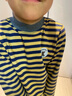 英博伦秋冬儿童保暖内衣秋衣套装纯棉中大童校服神器 85257黄条 140 实拍图