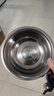 京东物流 不锈钢盆洗脸盆洗衣盆洗澡盆圆盆学生洗衣服家用宿舍 【偏小尺寸】不锈钢盆银色16cm*1 实拍图