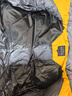 黑冰户外鹅绒700蓬防风防水厚款活帽拼色男女款羽绒服FAF8536 男款-黑黄 L 实拍图