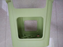网红塑料凳子30.5cm客厅防滑凳餐桌凳简约可摞叠便携凳浴室凳 绿色【两种款式随机发】 （一个装） 实拍图