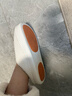 京东京造【厚底防滑】棉拖鞋女秋冬拖鞋室内居家毛拖保暖半包冬日白38-39 实拍图