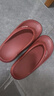 朴西人字拖女夹脚外穿凉拖鞋防水速干洗澡防滑耐磨休闲沙滩鞋情侣拖鞋 安哥拉红 【贴合足弓不磨脚】 40-41 实拍图