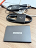 三星（SAMSUNG） 2TB Type-c USB 3.2 移动固态硬盘（PSSD） T7 灰色 NVMe传输速度1050MB/s 手机直连笔记本外接 实拍图