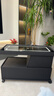 祥灵腾飞可移动茶几小户型现代简约边柜轻奢客厅意式极简智能沙发边几推车 中古黑-智能面板【带无线充+3色灯】 【40宽*90长*57高】-整装送上 实拍图