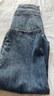 优衣库女装男装宽松廓形牛仔裤/弯刀镰刀裤子25秋冬新款479000 67 海蓝色 22 /150/56A 实拍图