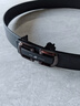 【正品保罗】男士皮带新款自动扣青年腰带年轻人商务休闲耐用裤带 大D银色（低价捡漏款-无礼盒） 120cm 实拍图