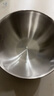 【不锈钢】带盖和面盆厨房烘焙家用洗菜打蛋汤锅盆醒面盆料理盆 带刻度【19cm】配钢盖 实拍图