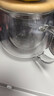 忆壶茶（YIHUTEA）茶杯玻璃茶具加厚喝水杯子茶水分离杯带过滤耐高温男女泡茶马克杯 竹盖泡茶杯400ml 实拍图