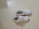 361°儿童运动鞋男女童(3-12岁)防撞鞋头密网休闲跑鞋 白 35 实拍图