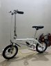 大行（DAHON） 412折叠自行车14英寸单速超轻迷你铝合金学生成人单车BYA412 白色 实拍图
