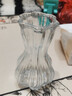玻璃花瓶透明插花水养百合鲜花水培绿萝绿植干花小号客厅摆件 15蒜头花瓶1个 透明色 实拍图