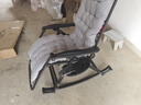 全品屋折叠椅摇摇椅午休躺椅家用阳台懒人沙发老人藤椅折叠床户外靠背椅 实拍图