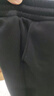 GENIOLAMODE森马集团男士加绒裤子男款秋冬季加厚保暖休闲束脚棉裤 黑色 M 实拍图
